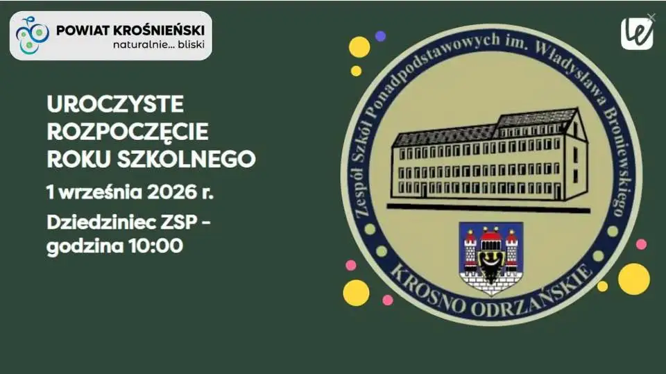 Uroczyste rozpoczęcie roku szkolnego w ZSP w Krośnie Odrzańskim