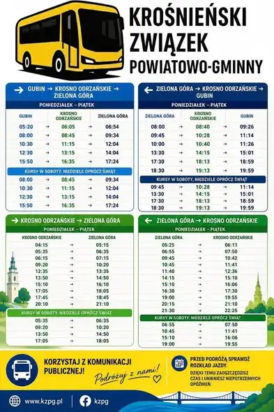 Żółte autobusy ruszają w trasę! Nowa komunikacja powiatowo-gminna od 1 września