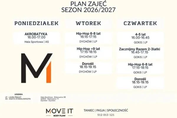Ruszają zajęcia taneczne w GOKiS Bobrowice – pierwsze spotkania już jutro