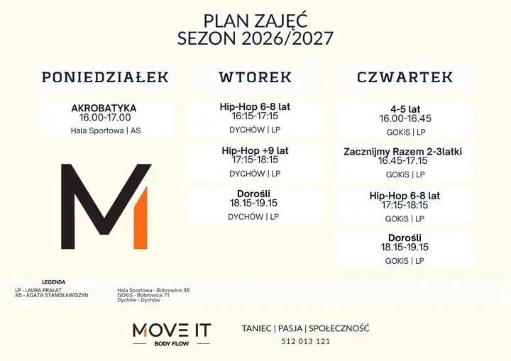 Ruszają zajęcia taneczne w GOKiS Bobrowice – pierwsze spotkania już jutro