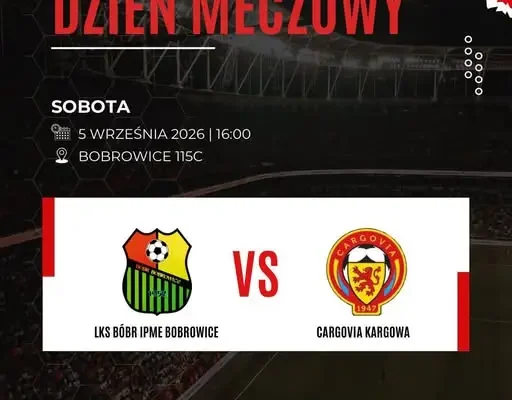 LKS Bóbr Bobrowice podejmuje Cargovię Kargowa w sobotnim meczu