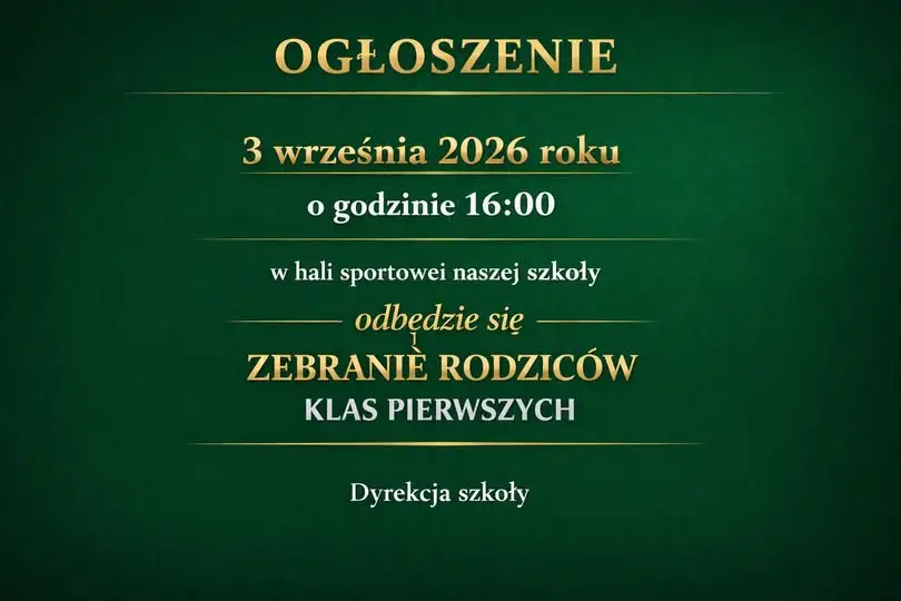 Zebranie rodziców klas pierwszych w ZSP Krosno Odrzańskie