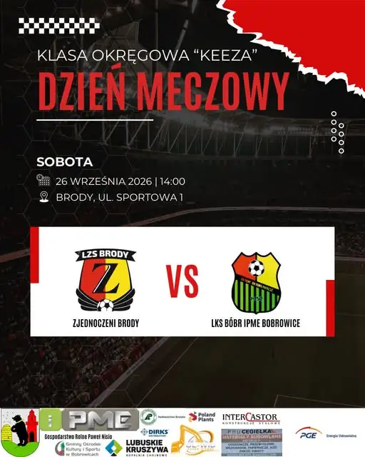 Zjednoczeni Brody kontra LKS Bóbr – mecz o punkty w Brodach