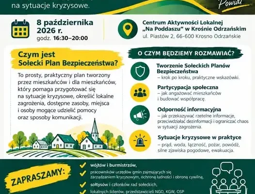 Szkolenie dla liderów w Krosnie Odrzańskim – jak przygotować wieś na kryzys?