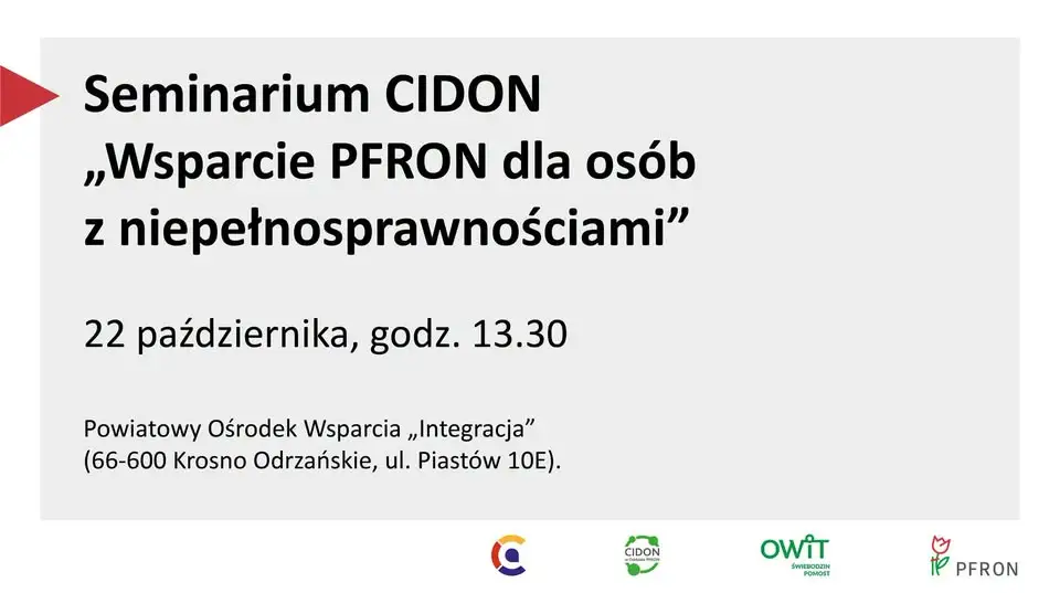 PFRON spotka się z mieszkańcami powiatu krośnieńskiego. Wstęp wolny