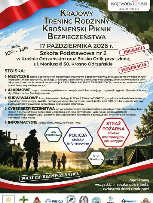 Krośnieński Piknik Bezpieczeństwa – rodzinny trening już 17 października