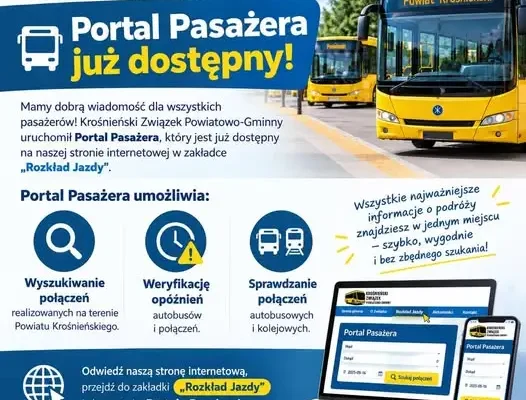 Nowy Portal Pasażera dla mieszkańców powiatu krośnieńskiego