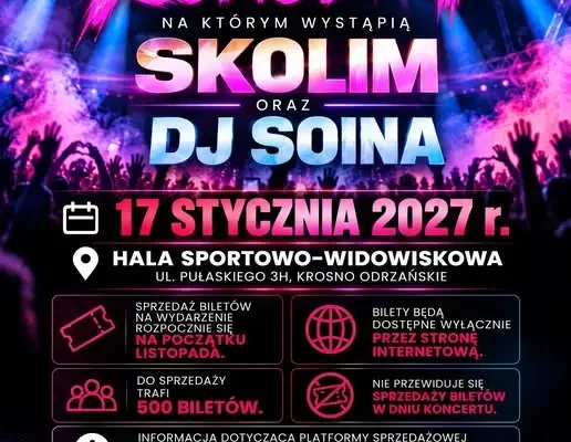Skolim i DJ Soina w Krośnie Odrzańskim – rusza sprzedaż biletów na koncert