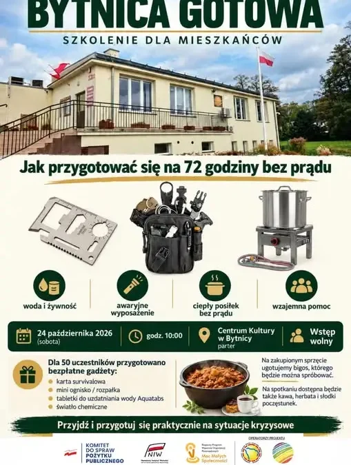 Bytnica gotowa na kryzys: warsztaty i bezpłatne zestawy dla mieszkańców